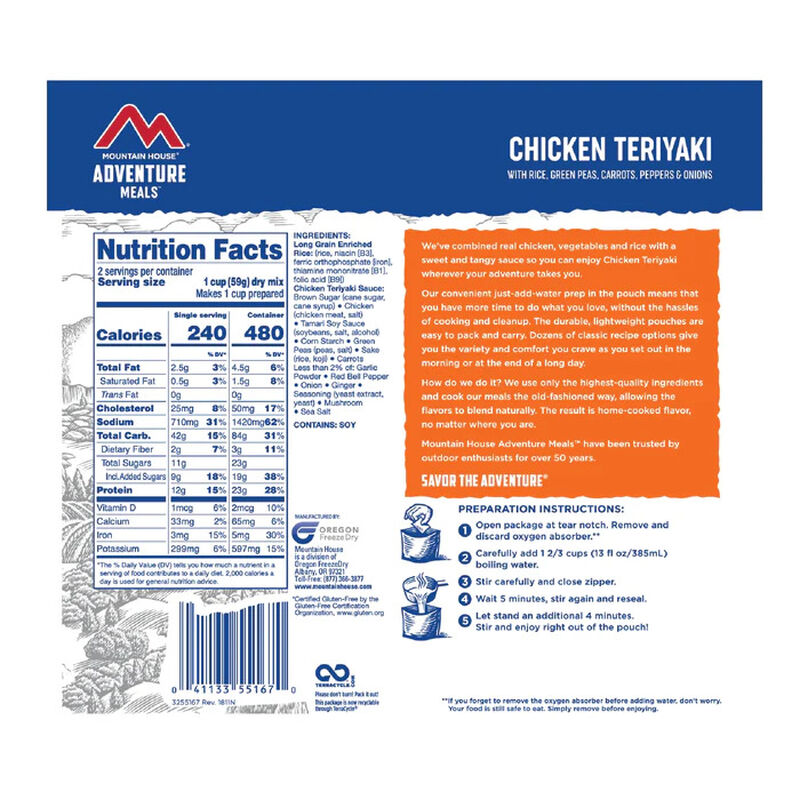 Chicken Teriyaki with Rice | Mountain House Freeze Dried Food, , large image number 1